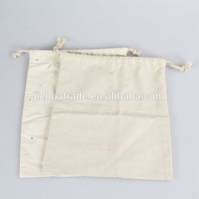 Custom print wholesale cotton fabric drawstring bag dust bags