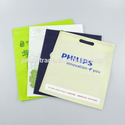 Bulk printing non woven polypropylene die cut tote shopping bag