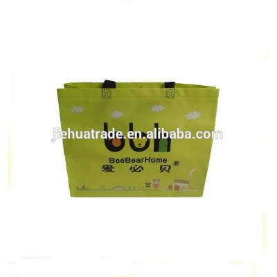 Recycled promotional customized printing shopping tote non woven laminated bag