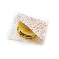 Custom printing biodegradable burger wrapper 45gsm greaseproof sandwich paper